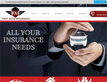 Tablet Screenshot of firstautoinsurance.com